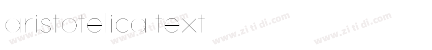 aristotelica text字体转换